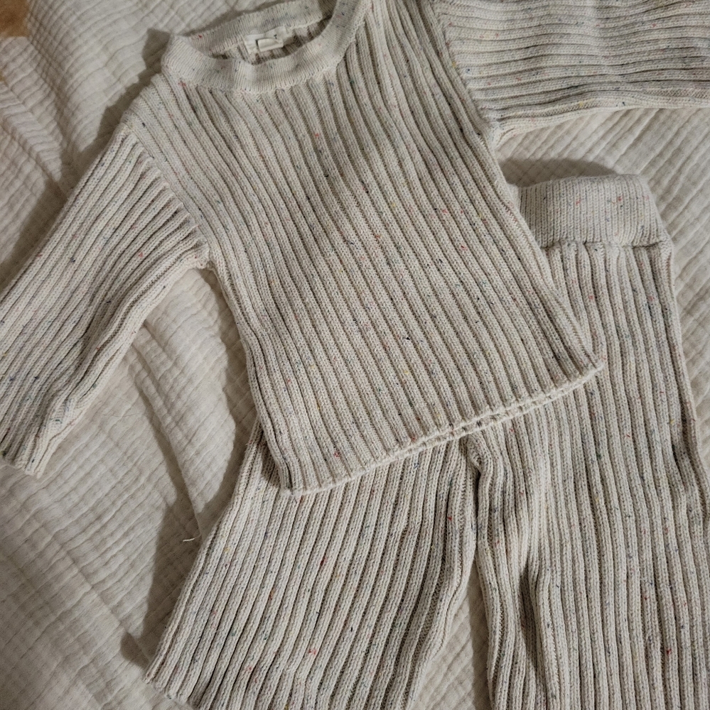 Oat Co two piece knit set